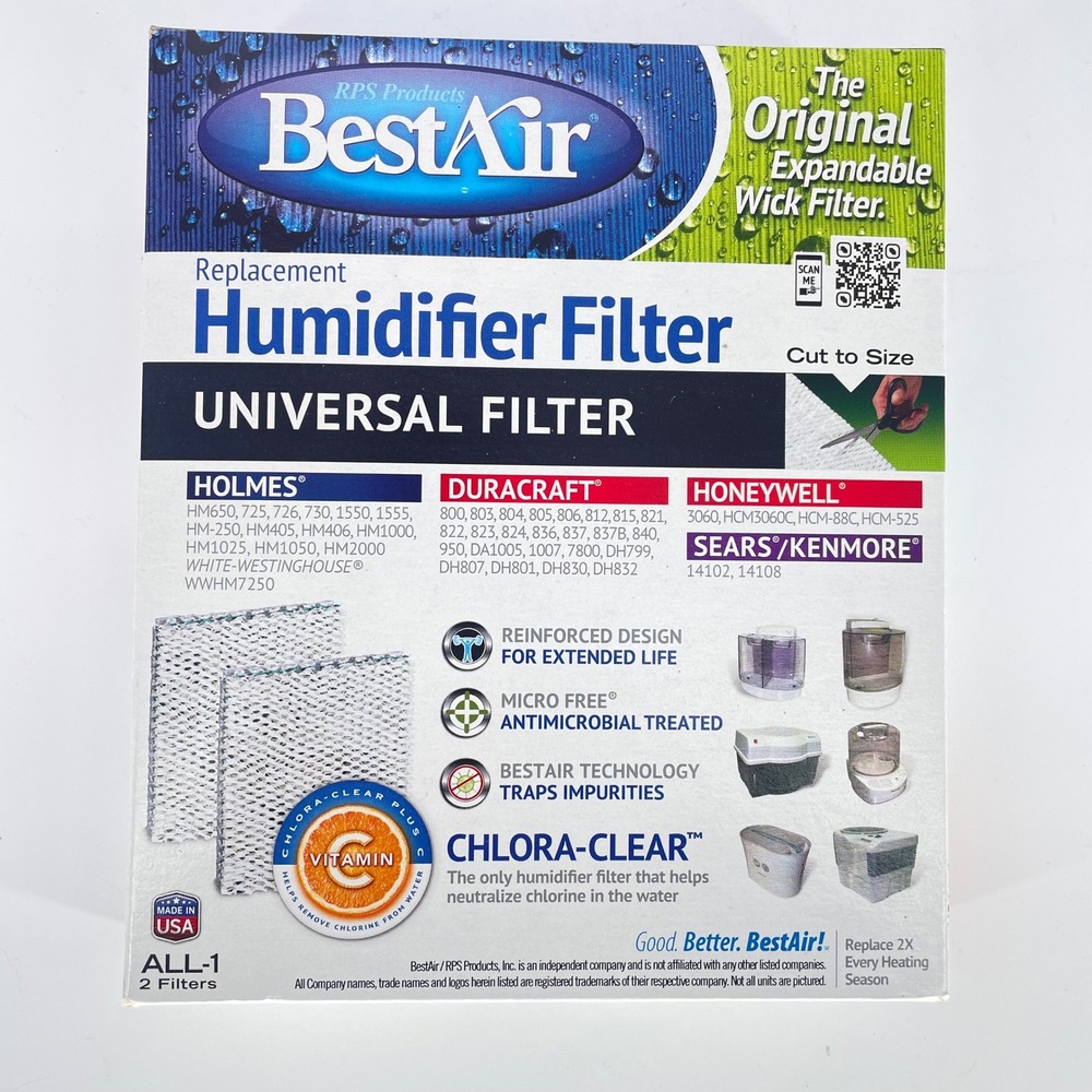 BestAir Humidifier Filter Universal Replacement Holmes Duracraft Honeywell